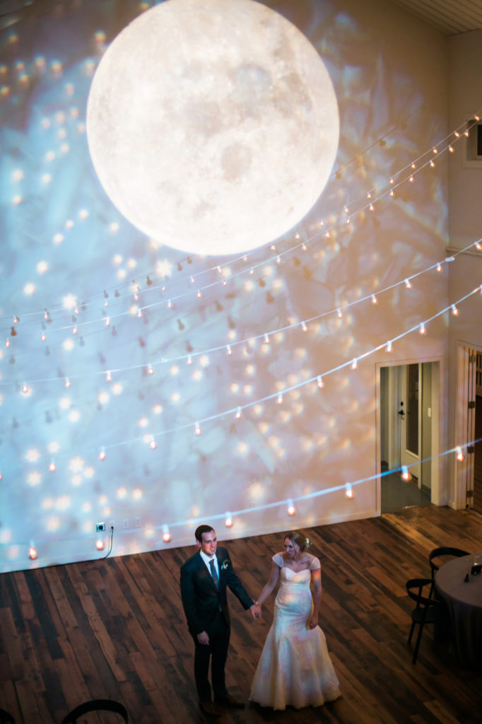 Gobo, Moon and Stars Gobo, The Cordelle, Wedding inspiration, wedding planning tips, planning and prosecco, modernvintageevents, organic wedding
