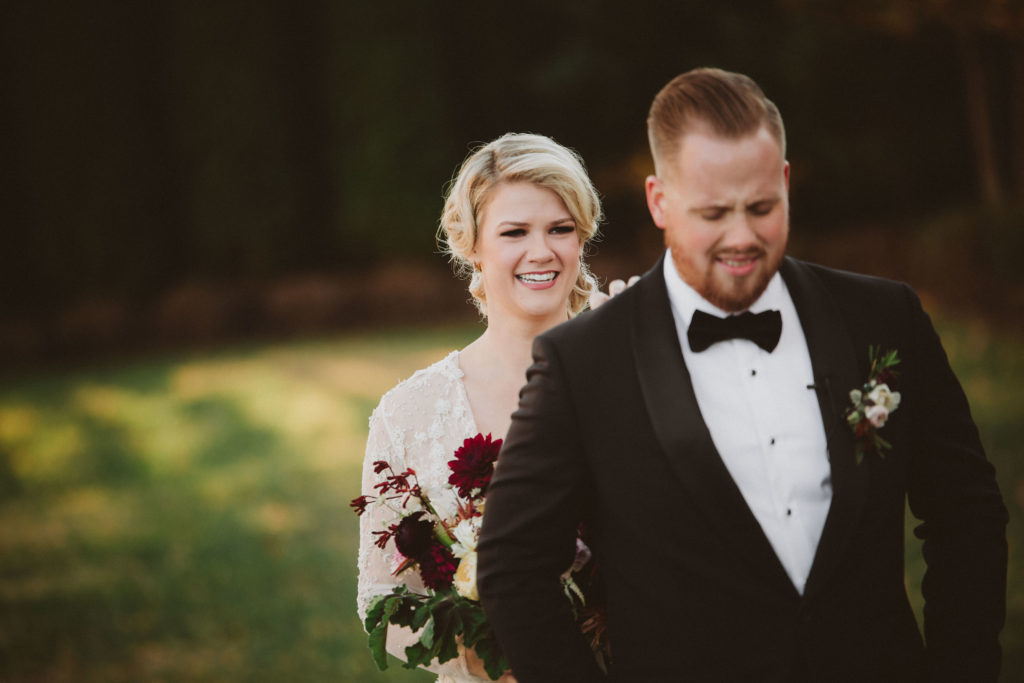 First Look, Bride and Groom, Seeing each other before the wedding, wedding lingo, wedding planning tips, modern vintage events